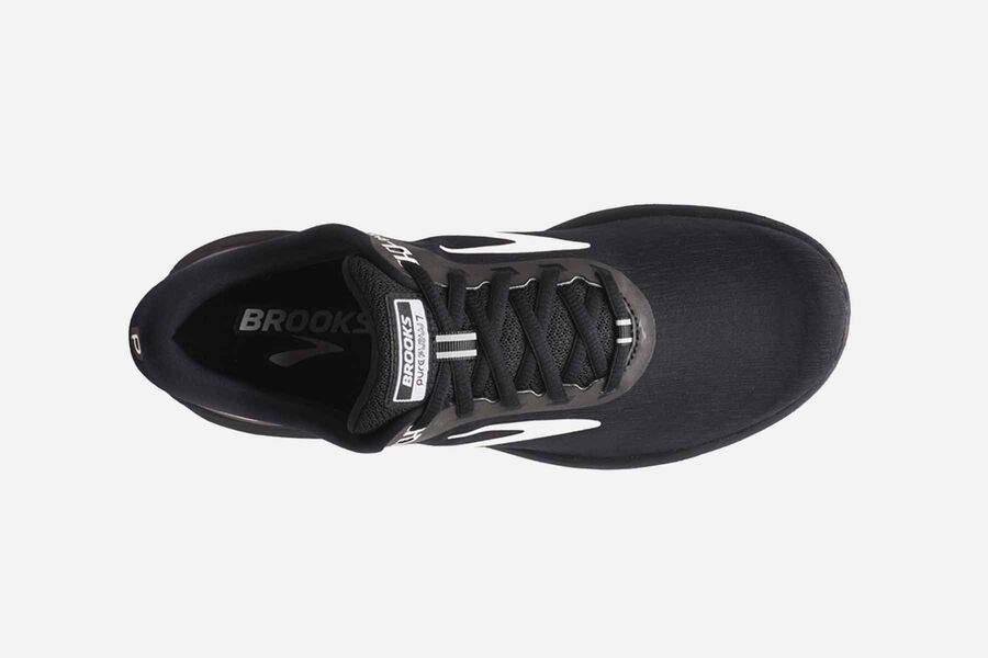 Brooks Running Shoes Womens Black/White - Pureflow 7 Road - 8962-OJFBH